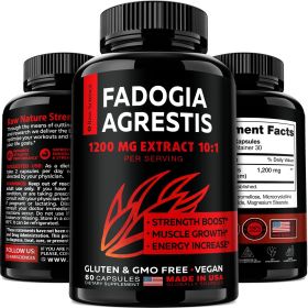 Fadogia Agrestis 600mg Extract Male Extra Stamina Booster Muscle Accelerator for Men Male Vitality Supplement Performance and Lean Muscle Recover